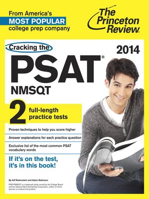 cover image of Cracking the PSAT/NMSQT with 2 Practice Tests, 2014 Edition